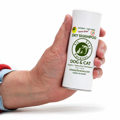 Organic Dry Shampoo for Dogs & Cats | No-Rinse, Waterless, Hypoallergenic Pet Grooming Powder