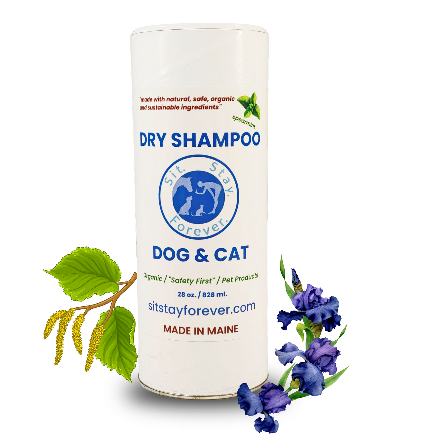 Organic Dry Powder Shampoo for Dogs & Cats – No-Rinse, Hypoallergenic & Non-Toxic