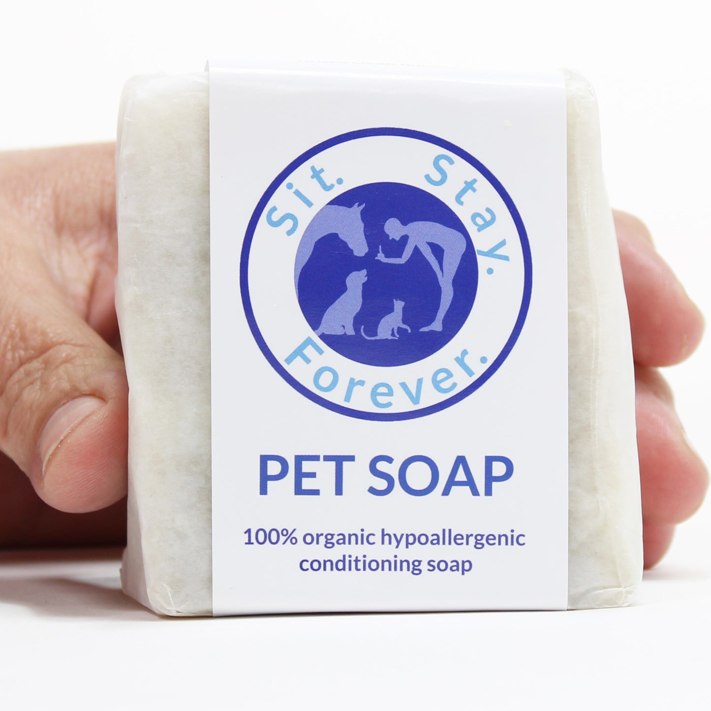 Vegan Organic Pet Soap Bar – Hypoallergenic Shampoo for Dogs & Cats (7 oz)