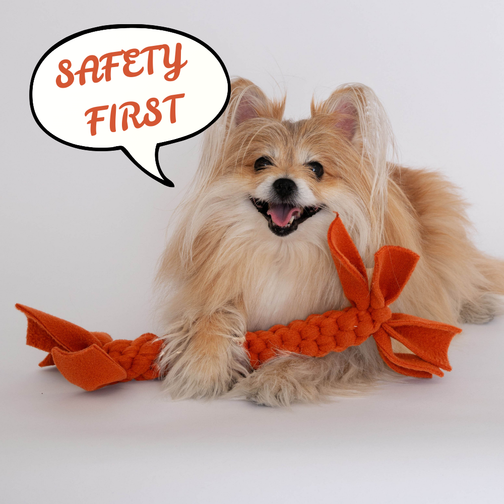 Non-Toxic Braided Fleece Chemically Safe Dog Toy