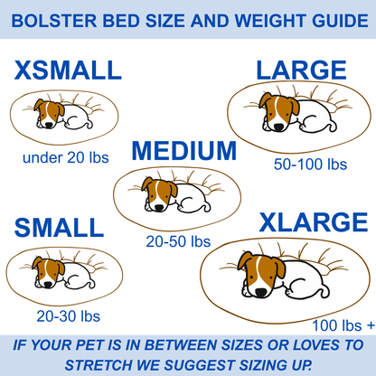 Organic Cotton Round Dog Bed