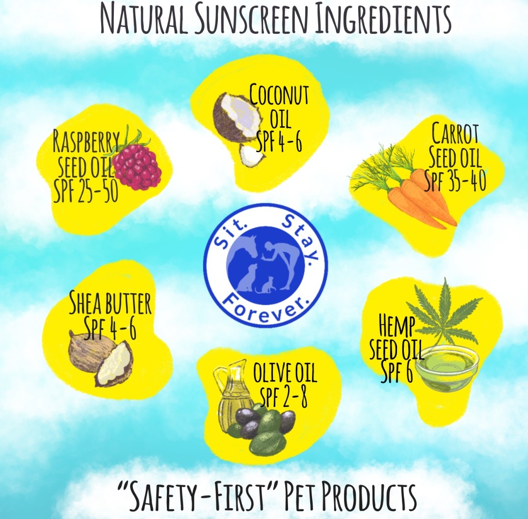 list of ingredient found in dog sunscreen