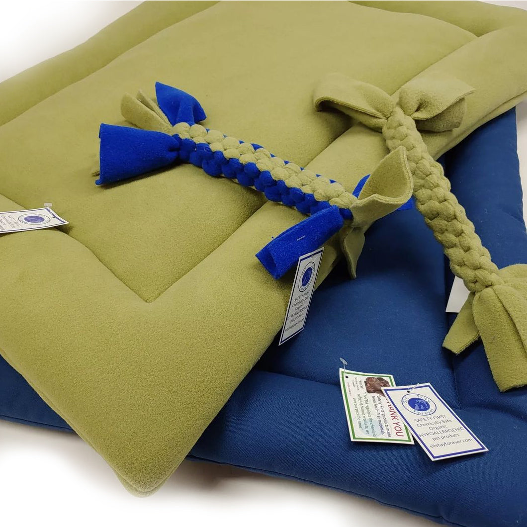 Toxin Free Fleece Square Dog Bed Free Shipping