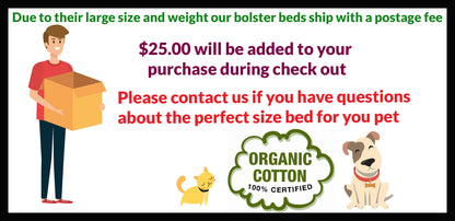 Organic Cotton Round Dog Bed