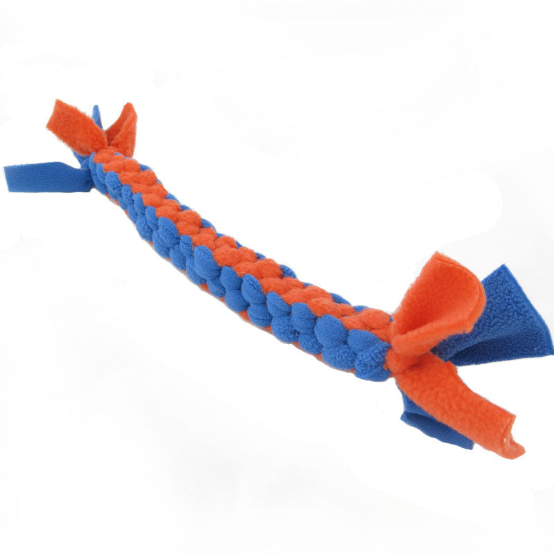 Blue and orange  Non-Toxic Braided Dog Toy.