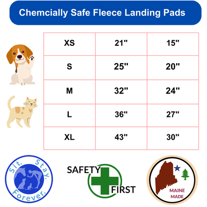 Toxin Free Fleece Square Dog Bed