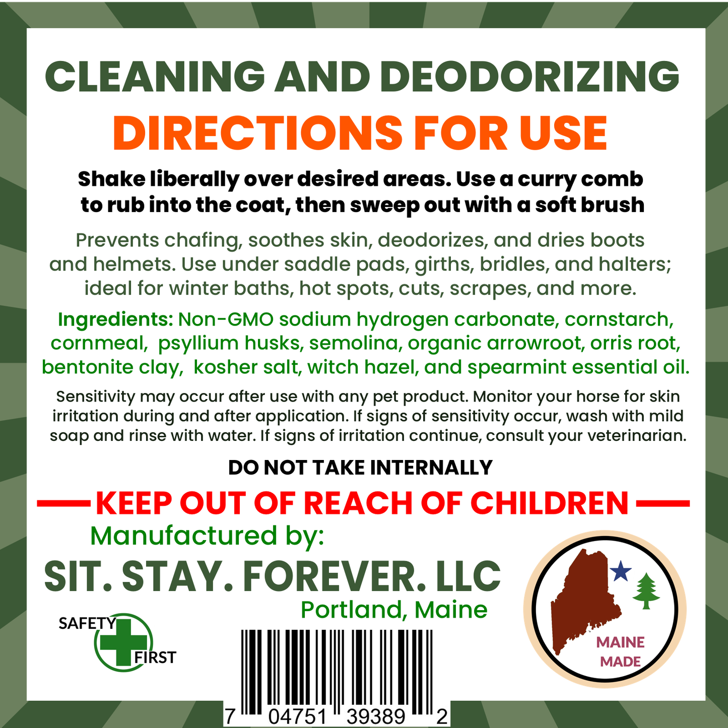 Dry Shampoo for Horses