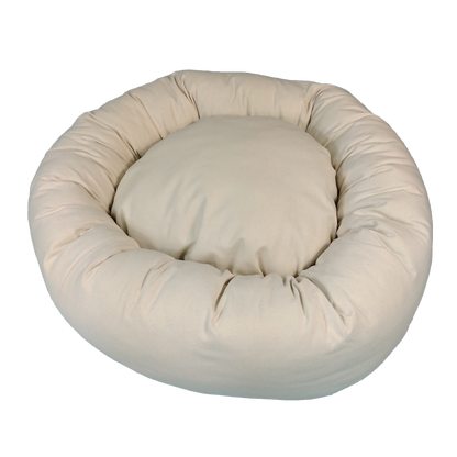 Organic Cotton Round Dog Bed