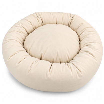 Organic Cotton Round Dog Bed