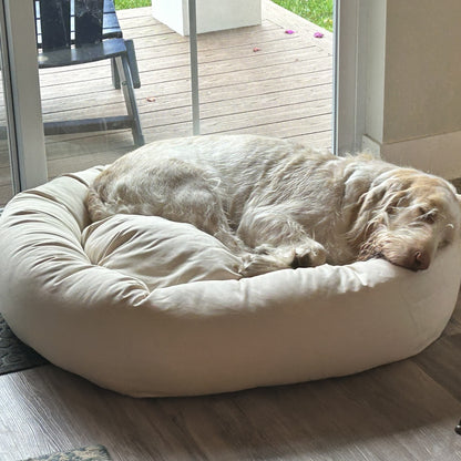 Organic Cotton Round Dog Bed