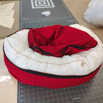 Organic Cotton Round Dog Bed