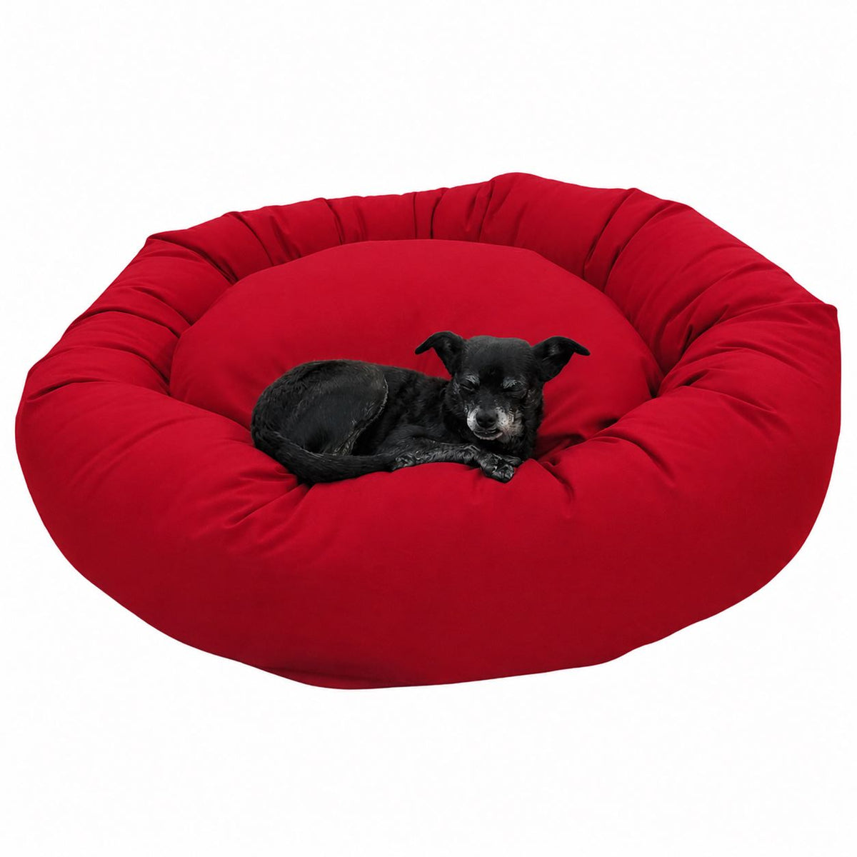 Organic Cotton Round Dog Bed