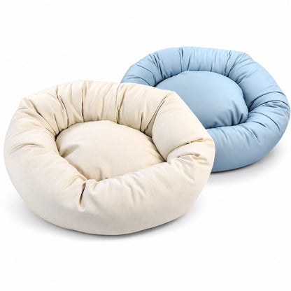 Organic Cotton Round Dog Bed