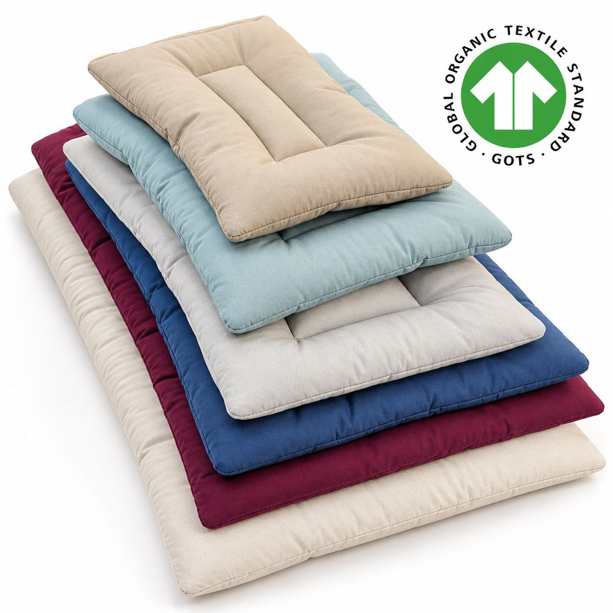 Organic Cotton  Square Dog Bed