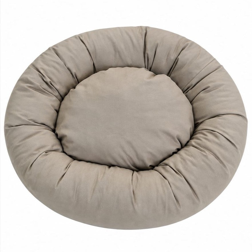 Organic Cotton Round Dog Bed
