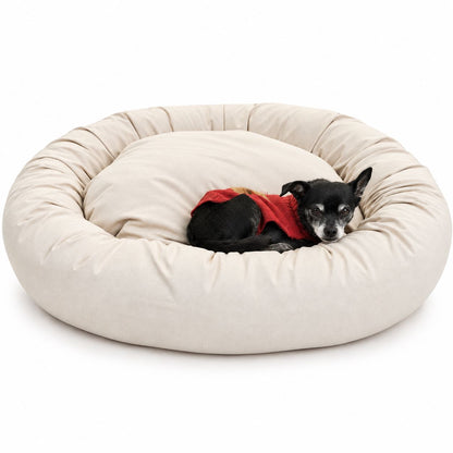 Organic Cotton Round Dog Bed