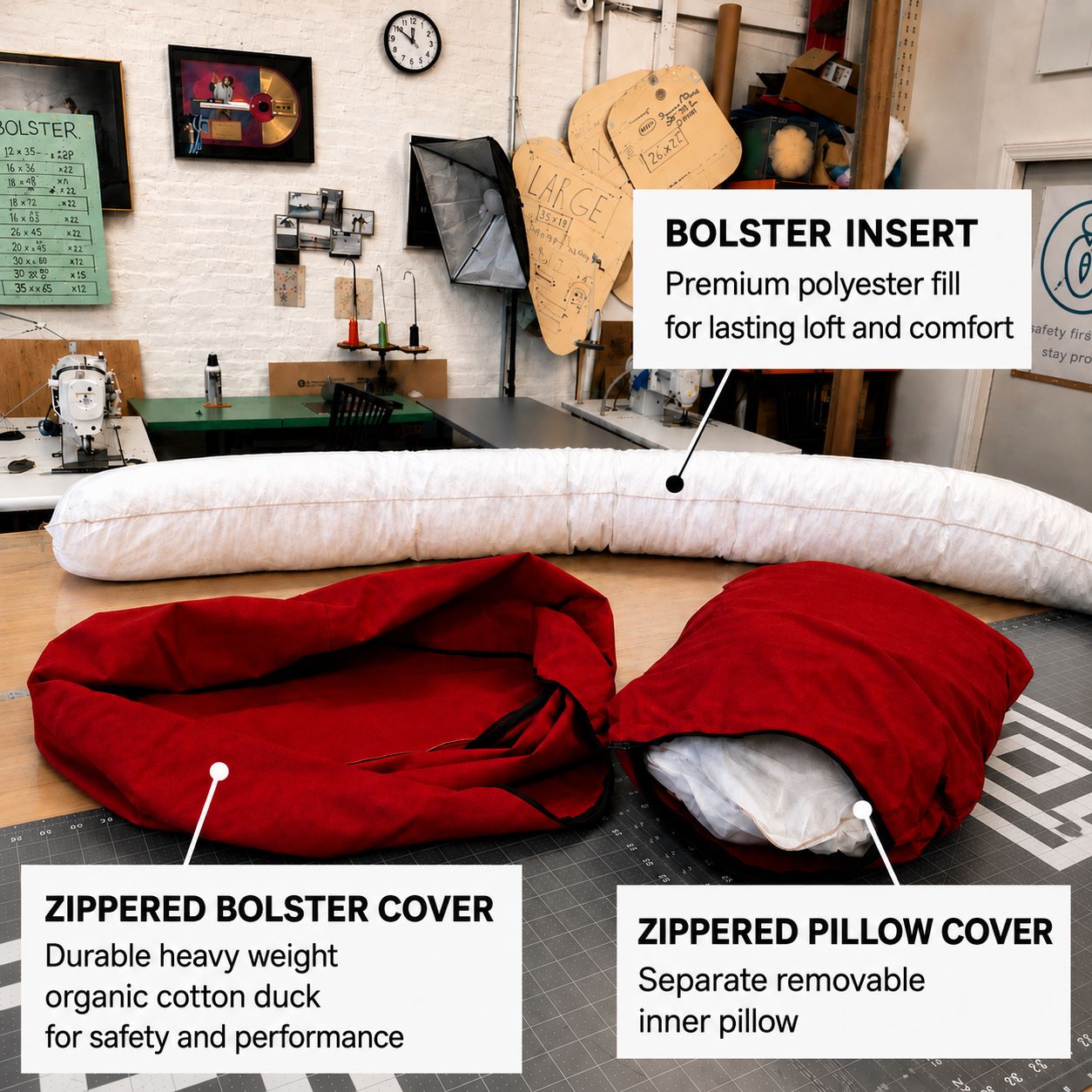 Organic Cotton Round Dog Bed