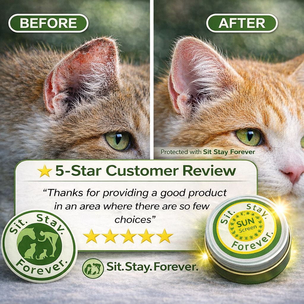 Organic Zinc-Free Sunscreen & Moisturizer for Dogs & Cats – 2 oz | Made in Maine