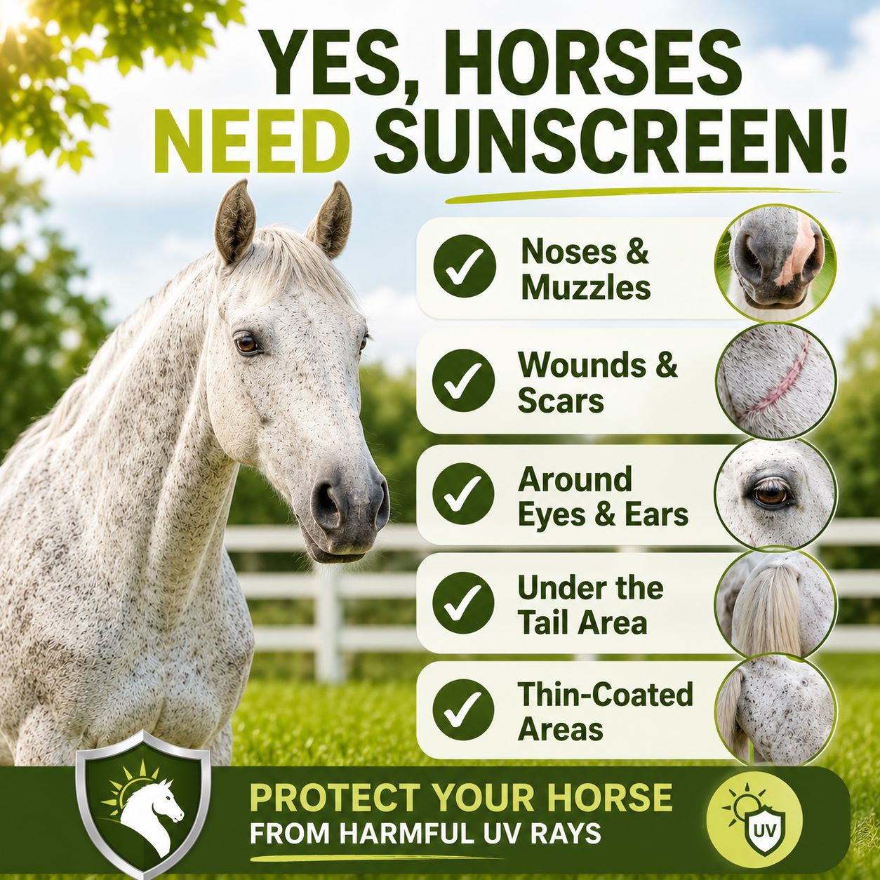 Sunscreen for Horses